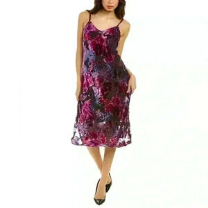 HALE BOB Silk-blend Midi Dress Size S